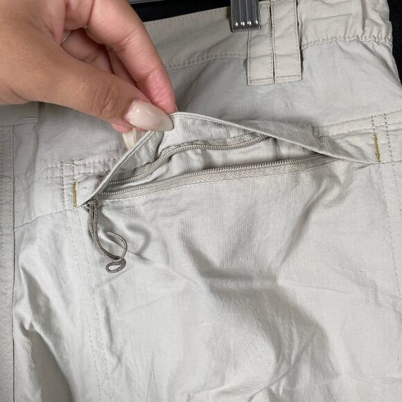 Columbia Mens Shorts Tan 100% Nylon Field Gear Pockets Medium - Picture 11 of 14